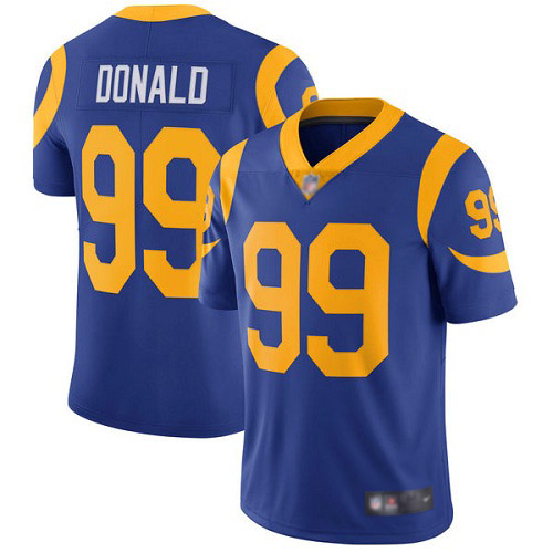 Los Angeles Rams Limited Royal Blue Men Aaron Donald Alternate Jersey NFL Football #99 Vapor Untouchable->los angeles rams->NFL Jersey